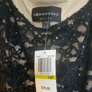 Connected Black mini evening dress, size 14p